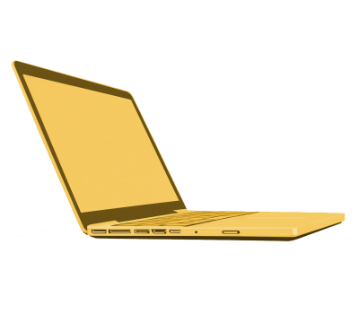 Modern MiniFmalist Red Laptop